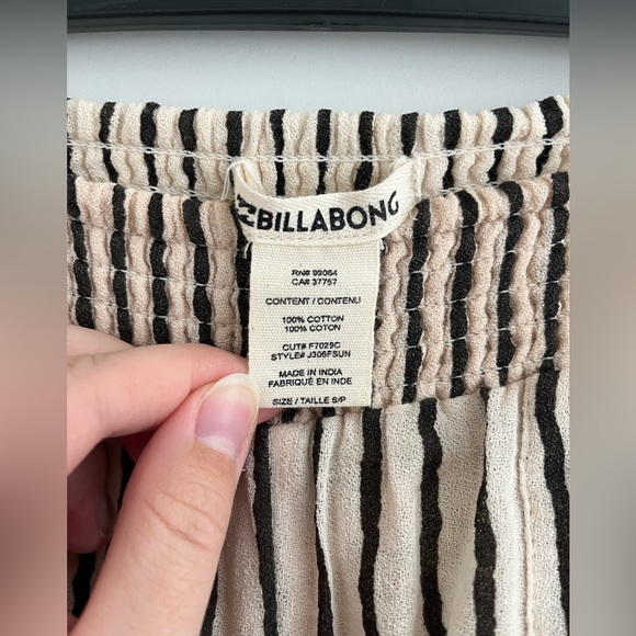 Billabong Flowy Cropped Swimsuit Coverup Pants - Picture 3 of 4